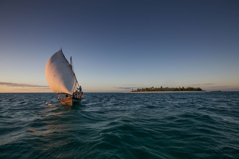 Dhow vor der Insel